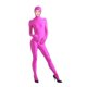thumbnail image 3 of Chicos rosados, disfraces de Zentai personalizados de Joji rosado, traje de gato, disfraces de Halloween, mono para adultos, cremallera en la entrepierna, ojos abiertos, boca abierta, 3 of 5