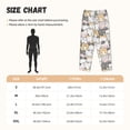 thumbnail image 2 of Pajama Pants Women, Comic Style Color Line Cartoon Cat Lounge PJ Yoga Pants With Drawstring, Womens Sleepwear Pajama Bottom, 2 of 5