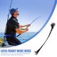 thumbnail image 4 of Alambre Antibobinado 20 piezas línea de pesca antimordedura cable de acero líder aparejos de pesca (20 cm negro), 4 of 5