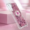 thumbnail image 4 of Funda para Samsung Galaxy A54 5G con Brillo Líquido Flotante, Purpurina, Parachoques y Anillo Giratorio Soporte, 4 of 5