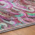 thumbnail image 5 of Addison Rugs Dream Shag Premium Machine Washable Transitional Mosaic Waves Raspberry Rectangle Rug, 5' x 7'6", 5 of 8