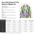 thumbnail image 5 of Uemuo Graffiti Pineapples Pattern Women's Full Zip UPF 50+ Sun Protection Hoodie Jacket Long Sleeve Sun Shirt Hiking Outdoor Performance with Pockets-3X-Large, 5 of 9