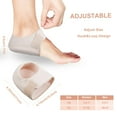 thumbnail image 4 of ZLight Protecteurs de Talon Coussinets de Talon en Gel Manchons de Talons Ajustables Lavables Réutilisables Coussinets de Talon Hommes Femmes Beige, 4 of 6