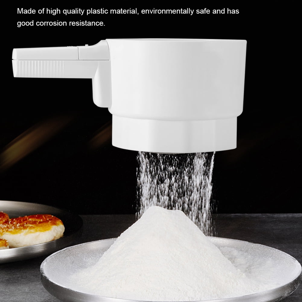 OTVIAP Electric Handheld Flour Sifter Sieve Flour Strainer Kitchen Cooking Baking Pastry Tools