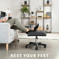 thumbnail image 2 of VIVO Black 2-in-1 Ergonomic Footrest, Height Adjustable Desk Stool, 2 of 8