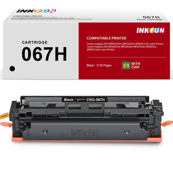 067H 067 Toner for Canon 067H Black Toner Cartridge for Canon 067 CRG-067H Toner (1 Black)