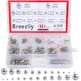 thumbnail image 1 of Breezliy Bola de acero inoxidable 304, 620 piezas, 1-8 mm, precisión métrica, surtido de rodamientos de bicicleta sueltos, kit surtido de bolas de acero (12 tamaños), 1 of 5