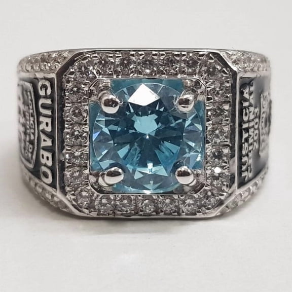 Jinaldiamond Customized Class Rings CZ Gemstone High School or College Graduation Rings -925 Sterling Silver