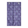 thumbnail image 1 of Oriental Hanging Pocket Organizer, Curlicue and Medallion Motifs in Vibrant Colors, Printed Polyester Storage Bag with Pockets, 21" x 31", Blue Violet Lavender Blue, 1 of 2