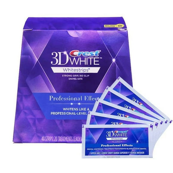 Crest 3D Whitestrips Whitening Professional Effects 20 Pouches 40 strips