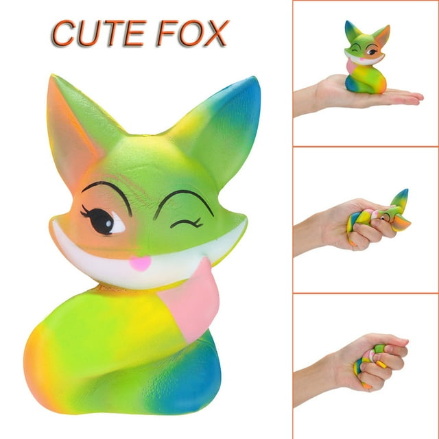Juguete Squeeze Stress Reliever Cute Fox Cream Perfumado Lento Levantamiento Juguetes Niños Regalos AMMAO MXZZ23418A6438