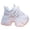 White, variant on Women's Leather Platform Sneakers, Lace Up Chunky Casual Shoes with Non Slip Comfort for Walking and Workout (White, 5.5)