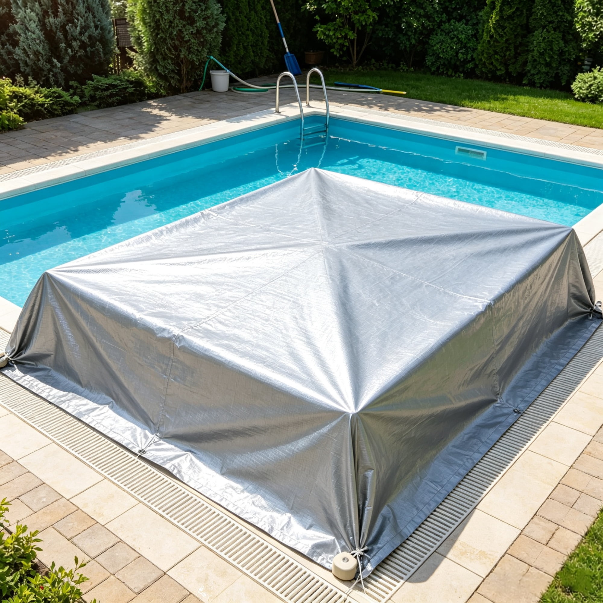 20x30FT Heavy Duty Waterproof Tarp 10 Mil, Plastic Poly Tarpaulin Cover, UV Tear & Temperature Resistant, Multi-Purpose Outdoor Tarp with Reinforced Grommets