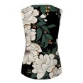 thumbnail image 4 of Camiseta sin mangas de encaje con estampado de mujer Camiseta sin mangas de empalme de cuello redondo Camiseta ligera y cómoda delgada OAVQHLG3B Store  lin121212, 4 of 5