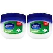 Vaseline Gentle Protective Petroleum Aloe Fresh, Light Feeling Jelly For Healthy Fresh Skin 3.4 Oz / 100 ML (Pack of 2)