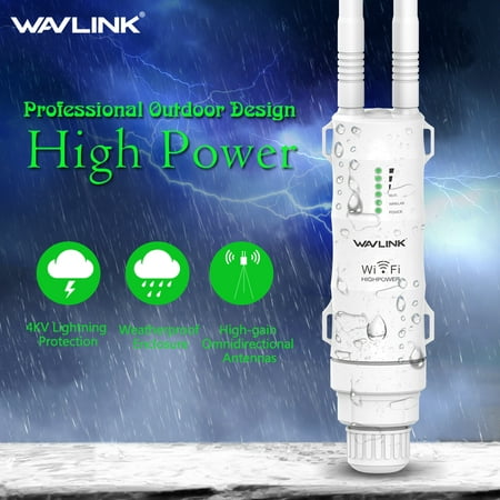 Wavlink High Power AC600 Dual Band Outdoor Wi-Fi Range Extender/Access Point/ Wireless Wi-Fi Repeater Router with Dual Omni Directional Antennas-A Perfect Solution to Extend Your Wi-Fi (Best Outdoor Wifi Router)