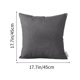 thumbnail image 3 of Funda de cojín lumbar de lino | Funda moderna decorativa para sofá, cama, sala, dormitorio, oficina | Material poliéster | Cierre de cremallera | 45x45 cm | Paquete individual, 3 of 6