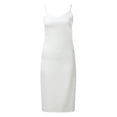 thumbnail image 6 of Sngxgn Women Full Slip for Under Dresses Adjustable Spaghetti Strap Sleeveless Dress Women's Slip Long Dress(White,S), 6 of 7