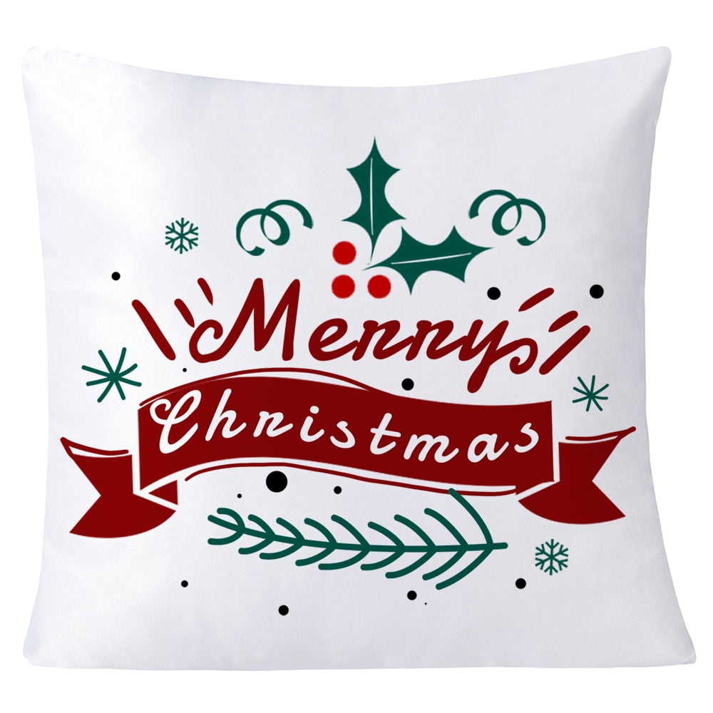 10pcs White Sublimation Blank Polyester Pillow Case Cushion Cover Square Pillow Cover with Zipper