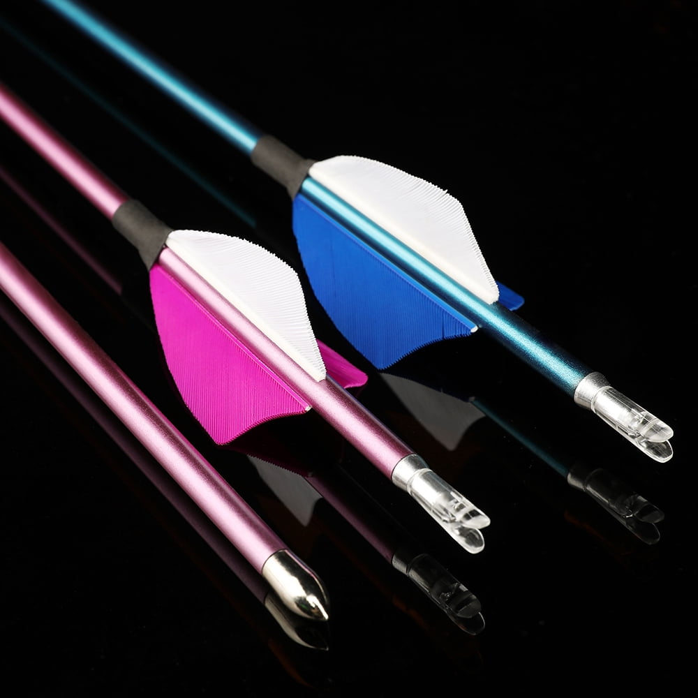 AME 31 inch Pure Carbon Arrows ID4.2mm Feathers SP400-1000 Archery Bow Shooting Hunting