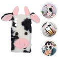 thumbnail image 3 of FONDOTIN Fuzzy Girly Phone Case Cartoon Cow Protective Shell Compatible with S20 FE 5G, 3 of 8