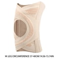 thumbnail image 2 of Adjustable Open Knee Brace Breathable Non- Knee Support with Compression Straps Knee Stabilizer for Running Workout Beige M, 2 of 4