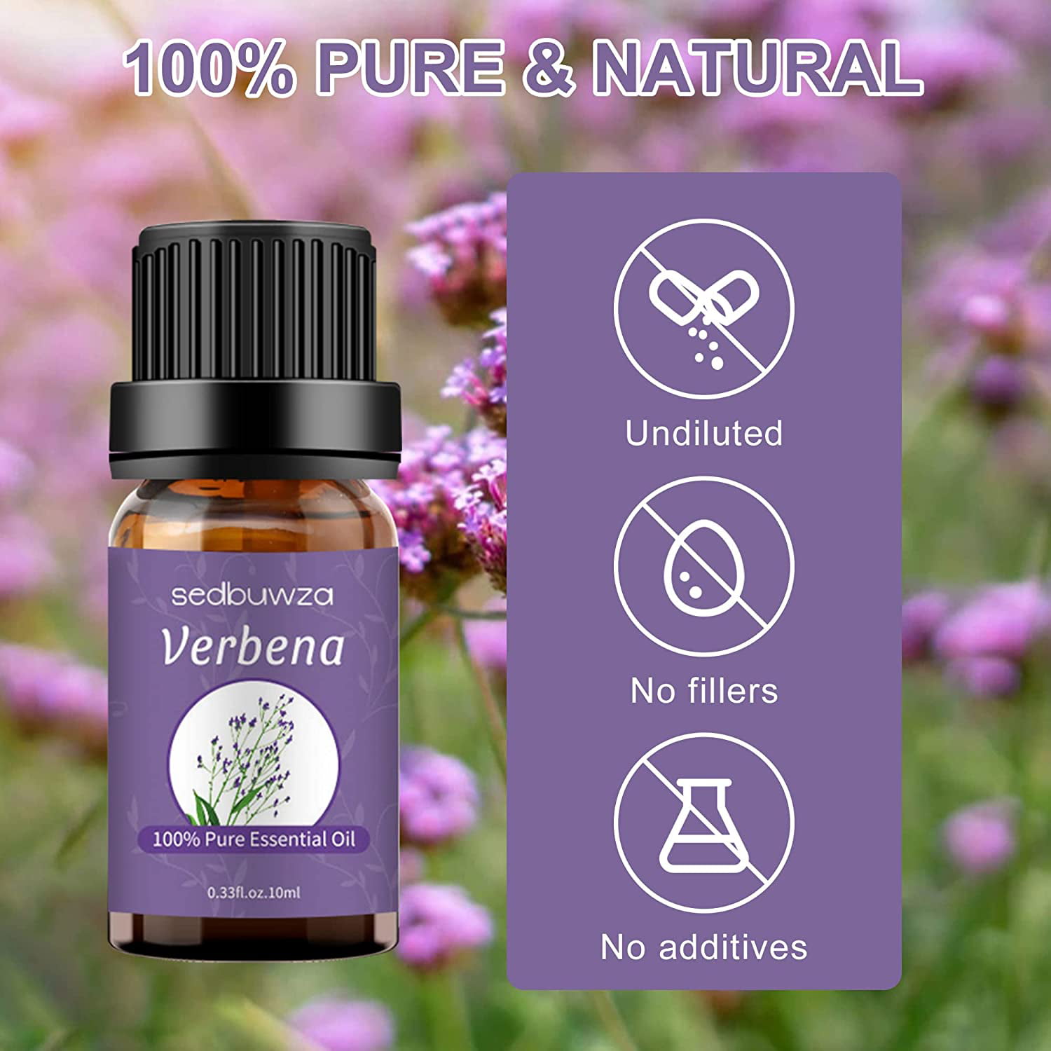 Sedbuwza Essential Oil 100% Pure Gardenia, Peony and Verbena Set