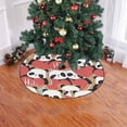 thumbnail image 2 of FMSHPON Funny Panda Red Heart Xmas Christmas Tree Skirt Stand Mat for Holiday Party Decoration Indoor Outdoor 48 inches, 2 of 3