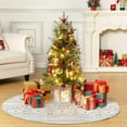 thumbnail image 6 of Eastvita 3FT (A) Pre-Lit Potted Flocked Christmas Tree, 78 Warm White LEDs, Snow Frosted Mini Tabletop Xmas Holiday Decor, 6 of 8