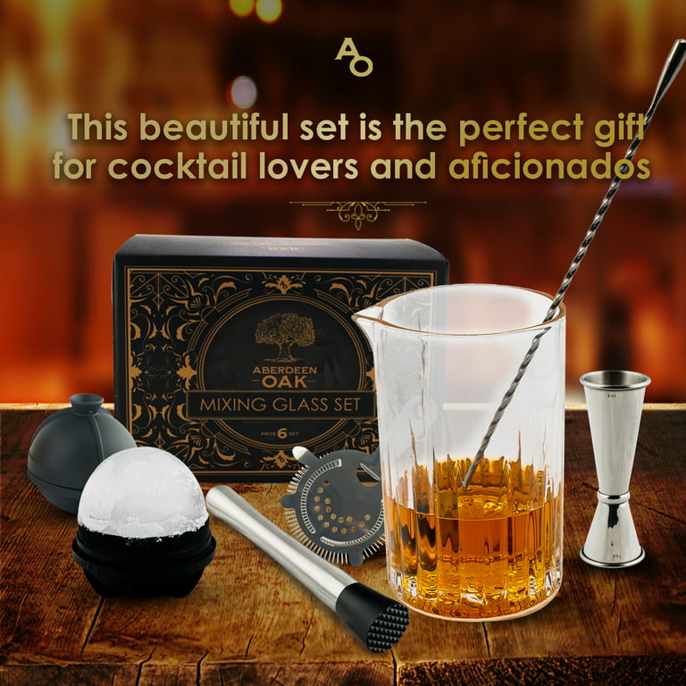 Bartender Crystal Glass Cocktail Stirring Kit – The Cocktail Box Co.