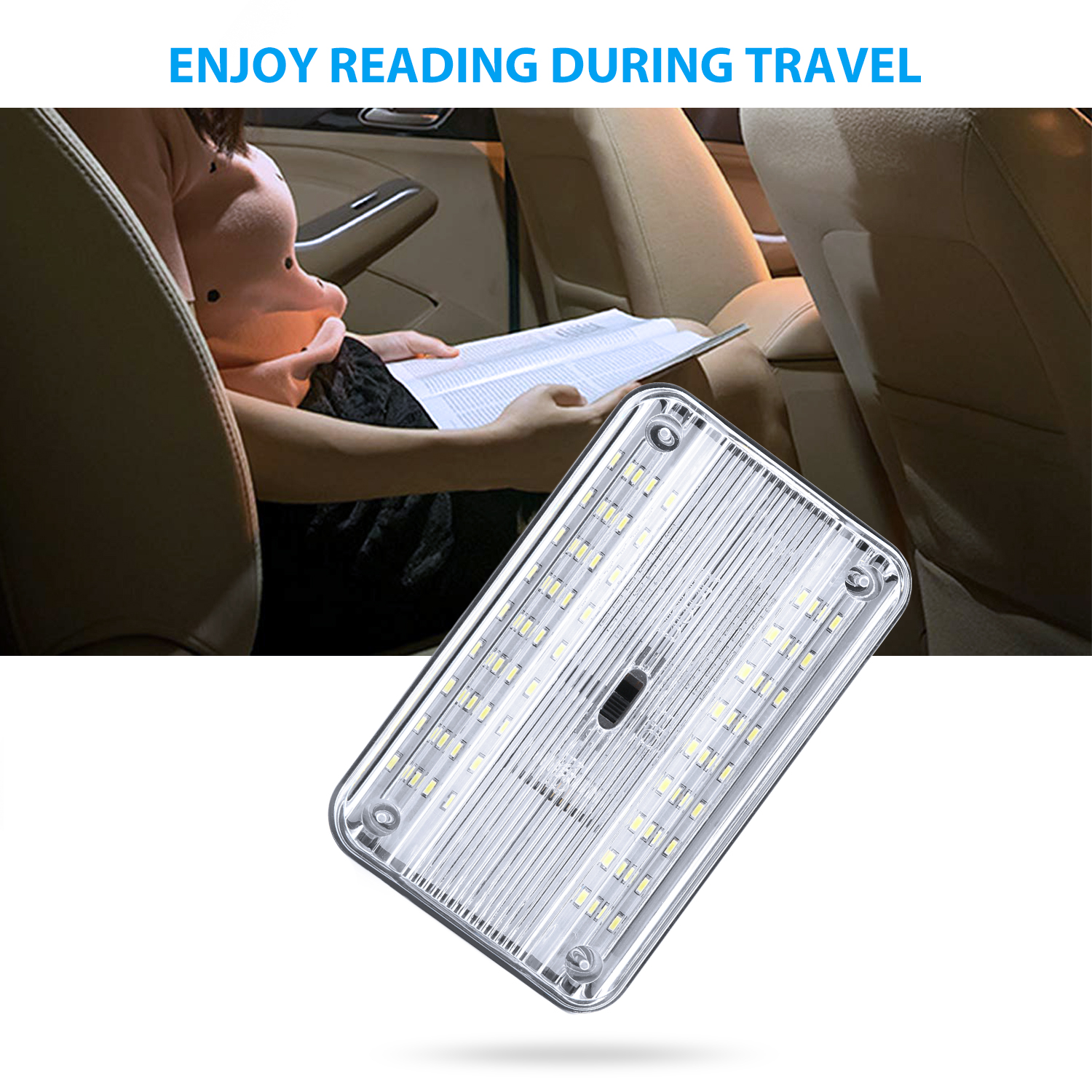 12V 36 LED Car Vehicle Interior Dome Roof Ceiling Reading Trunk Light Lamp