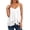 White, variant on Women's Ruffled Chiffon Camisole Top Flowy Layered Spaghetti Strap Tank Elegant V Neck Blouse Dresses