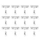 thumbnail image 1 of ColoMX 25pcs precio etiqueta plástico pinza mercancía muestra clip de etiqueta de precio transparente, 1 of 8