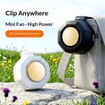 thumbnail image 6 of Portable Silent Mini Bladeless Clip-On Fan, USB Rechargeable, Adjustable 3-Speed Fan for Shirt, Waist, Travel, Outdoor, Office, Travel Accessories, Gift, 6 of 7