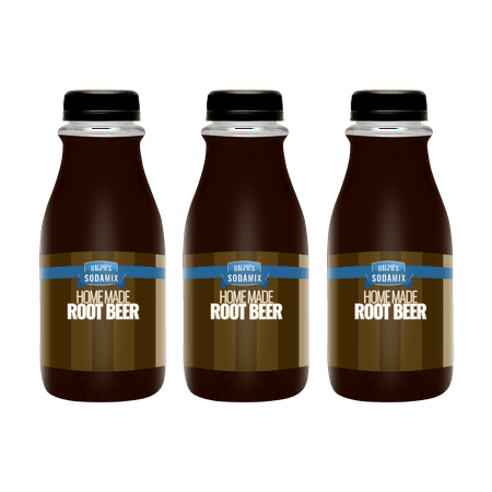 Ralph's Root Beer Sparkling Water Sodamix Flavor | Three 12oz
