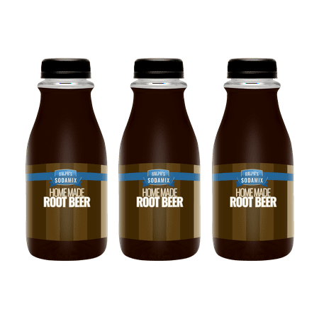 - Ralph's Root Beer Sparkling Water Sodamix Flavor | Three 12oz Bottles