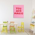 thumbnail image 3 of Stupell Industries Contemporary You Are Magic Red & Pink Canvas Art, 24 x 30, by LISH Creative, 3 of 8