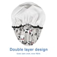 thumbnail image 4 of Shower Caps,Cute Cartoon Dog Waterproof Shower Cap for Women 4 Pieces,Double Reusable Hair Cover for Shower PEVA Elastic Stretch Hem, 4 of 7