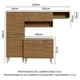 thumbnail image 3 of Cocina Integral 229cm Con Tarja Emilly Madesa 12 Marrón, 3 of 10