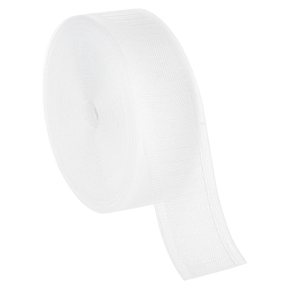 22 Yards Transparent Curtain Pleating Tape 2 Inch White Nylon Curtain Folding Tape for Home Decor Valances DIY Craft