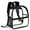 Black, variant on YIJIAL Clear Backpack Stadium Approved 12×12 inch, with Reinforced and Wider Shoulder Straps, Small Clear Bag for Schools, Concerts, Work,Black