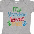 thumbnail image 4 of Inktastic My Granddad Loves Me Boys or Girls Baby Bodysuit, 4 of 5