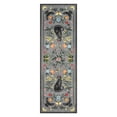 thumbnail image 3 of Nanan 2'x6' Runner Rug Hallway Kitchen Machine Washable Runners Non Slip Bedroom Cat Print Mats for Laundry Room, Gray, 3 of 6