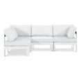 thumbnail image 1 of Meridian Furniture Nizuc Sectionnel Modulaire de Patio Extérieur Blanc, 1 of 12