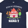 thumbnail image 4 of Inktastic Book My Reservation I'm Going to Nana's- House Boys or Girls Toddler T-Shirt, 4 of 5
