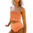 thumbnail image 1 of Maillots de Bain Bandeau 2 Pièces Taille Haute pour Femmes, 1 of 7