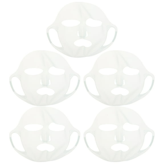 Pretyzoom Reusable Silicone Face Mask Cover with High Elasticity for Sheet Masks Ideal for Skincare Skyblue