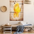 thumbnail image 2 of Rustic Home Decor Tapestry, Rose Flower with Petals Floral Beauty Fragrance Elegance Romance Theme, Wall Hanging for Bedroom Living Room Dorm Decor, 40W X 60L Inches, Orange Yellow, by Ambesonne, 2 of 5