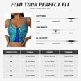 thumbnail image 5 of Pofeuu Beautiful Blue Peacock Print Sports Bra for Women Sexy Vest Yoga Running Gym Fitness Crop Bras Tops-, 5 of 8