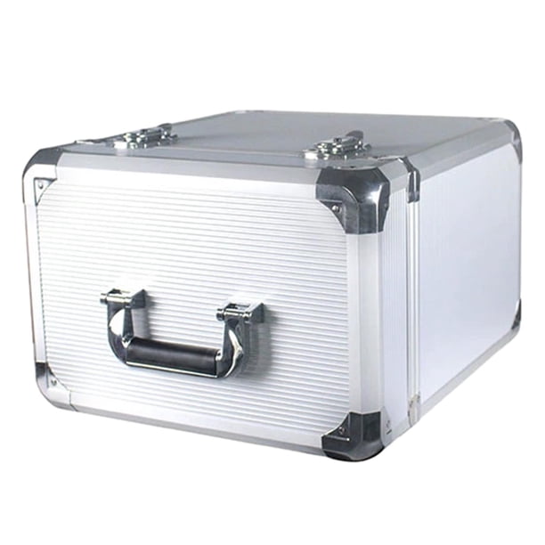 Organizador de recogida de discos de vinilo, caja de almacenamiento de álbumes LP, caja de transporte de vinilo para discos